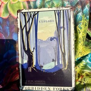 Harry Potter Explore Forbidden Forest Metal Sign 12x8 NWOT